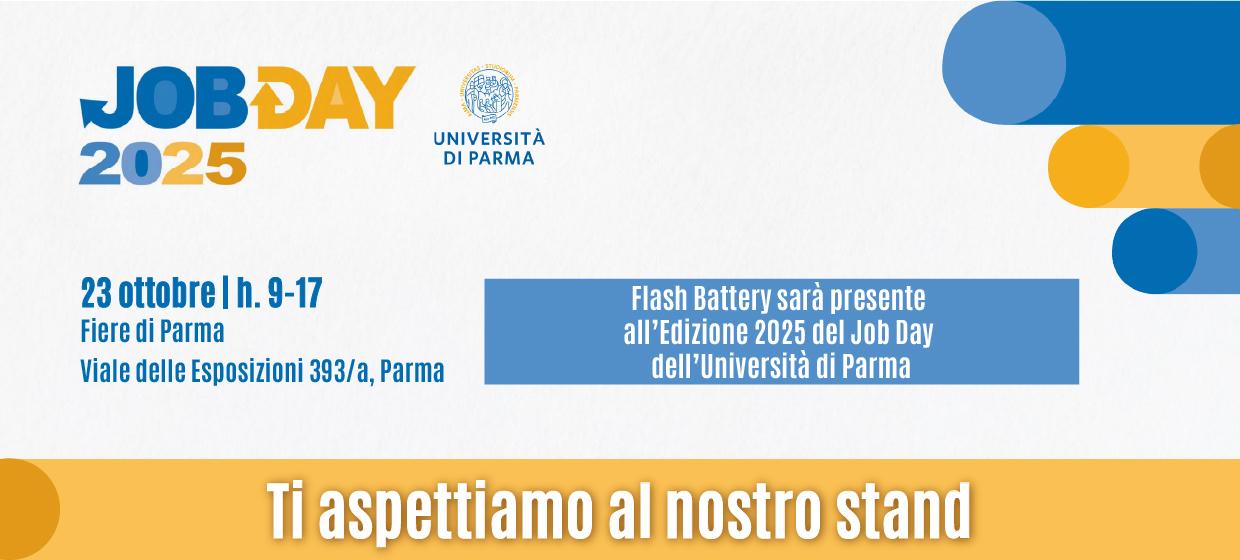 Flash Battery beim Job Day der Universität: Junge Menschen und Unternehmen aus der Region treffen sich an der Uni Parma | Flash Battery