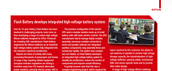 Flash Battery sviluppa sistemi integrati di batterie ad alta tensione | Flash Battery