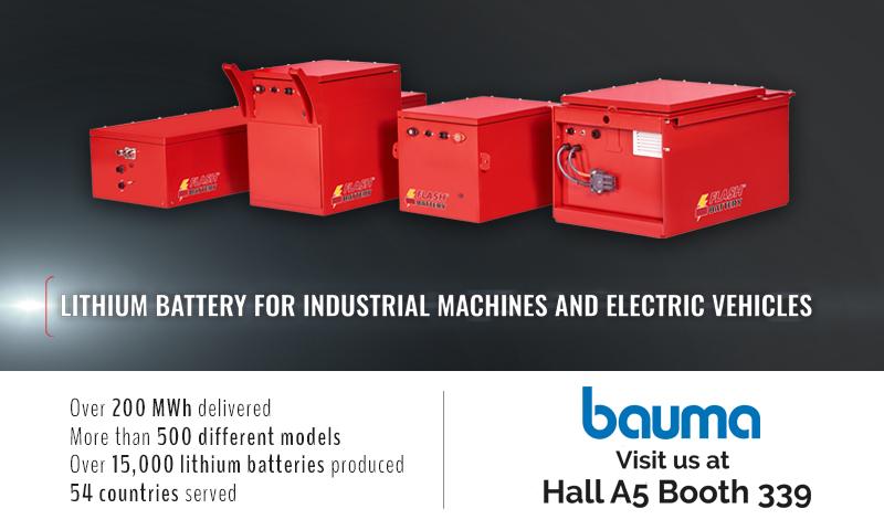 Batterie al litio per il settore construction: dal 24 al 30 ottobre ti aspettiamo a Bauma 2022 | Flash Battery