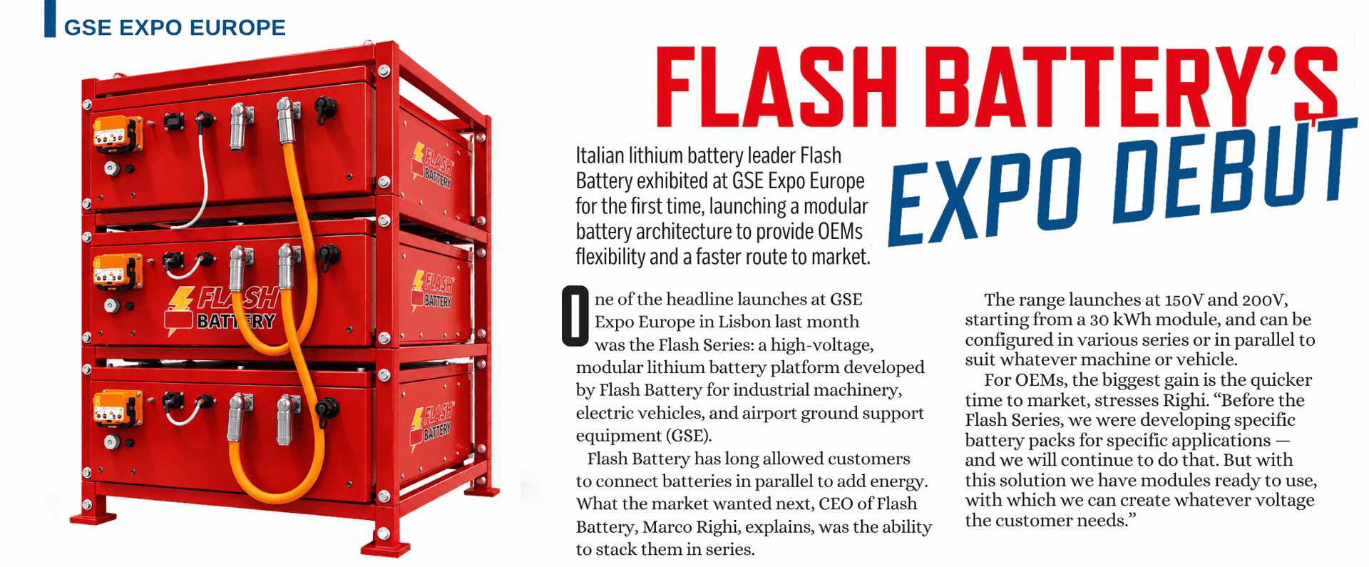 Il debutto di Flash Battery al GSE Expo | Flash Battery