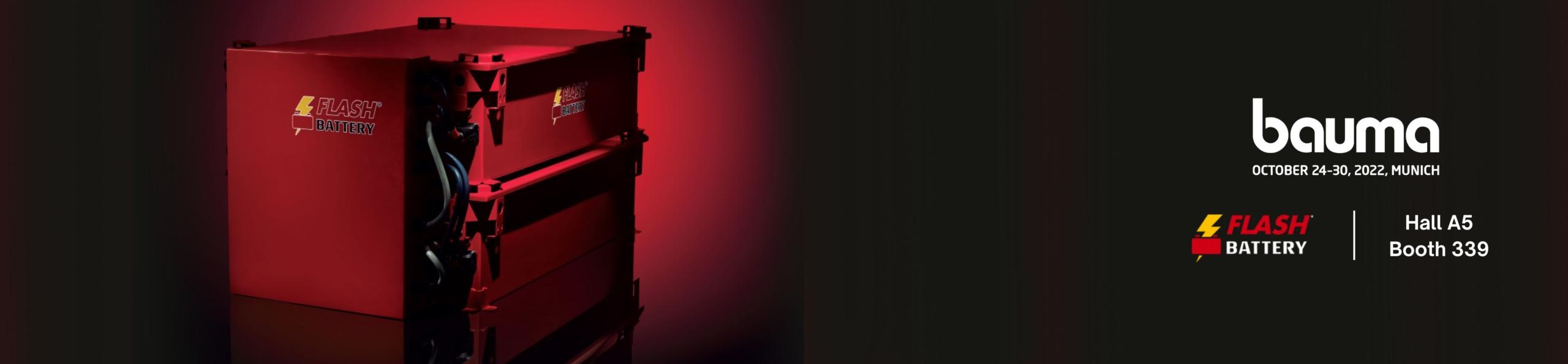 Performance, power and customization: lithium batteries designed for the needs of the industrial sector at Bauma | Flash Battery