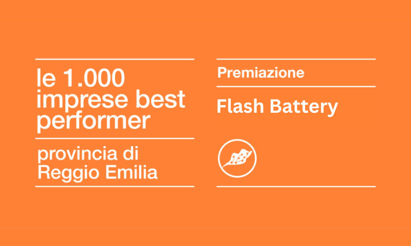 Flash Battery zum dritten Mal unter den „1000 Best Performer Unternehmen der Provinz Reggio Emilia“ | Flash Battery