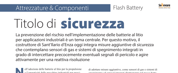 Titolo di sicurezza | Flash Battery