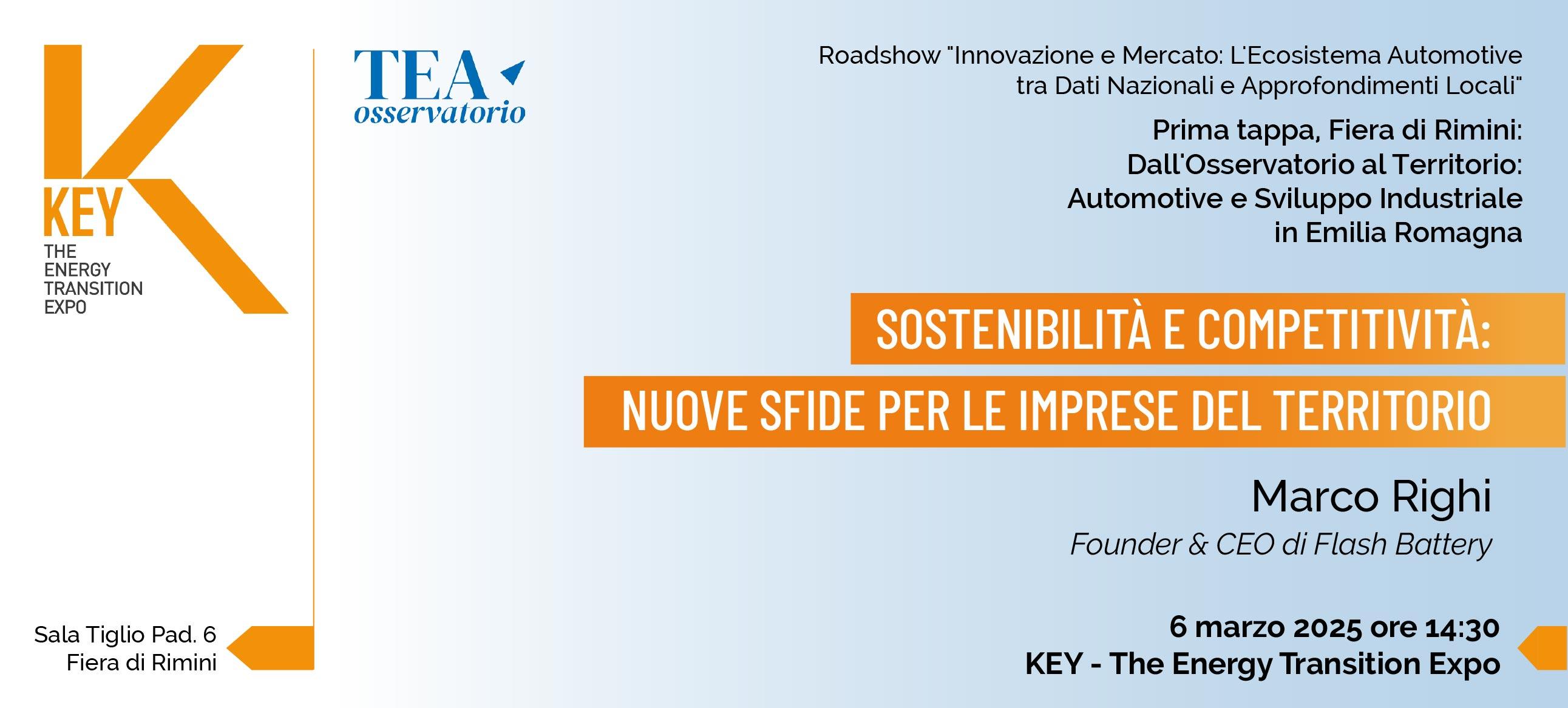 marco-righi-redner-otea-roadshow-key-energy-2025 | Flash Battery