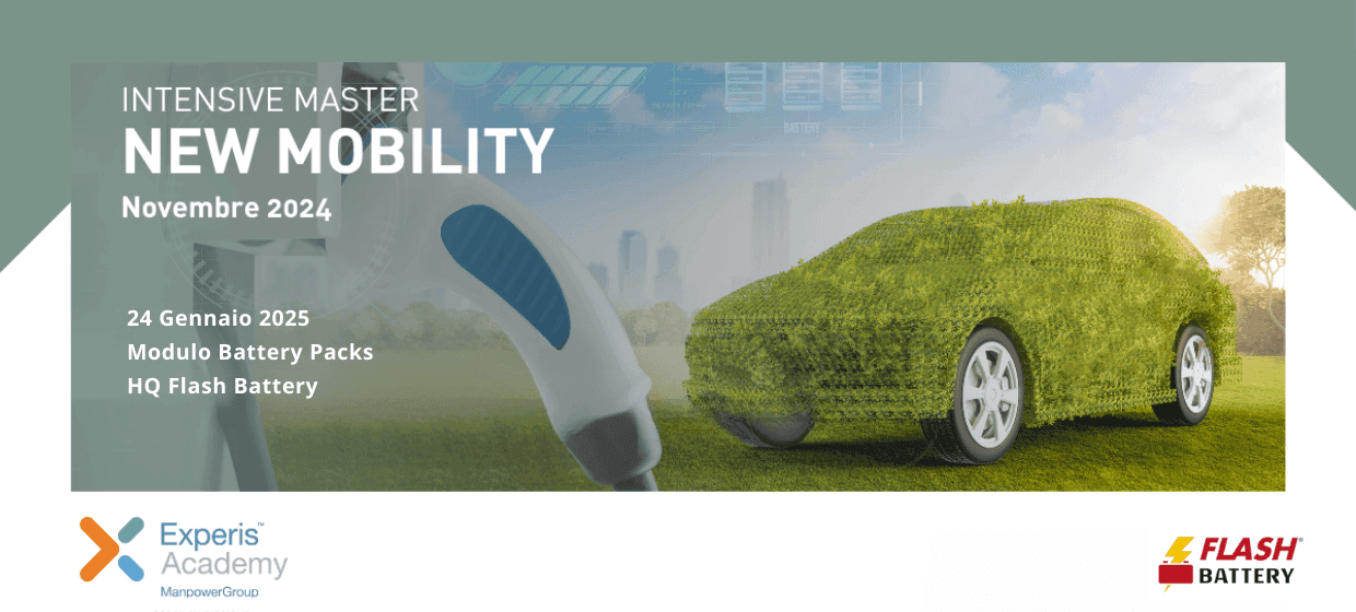 L’esperienza di Flash Battery nel settore delle batterie al litio al Master di Alta formazione di Experis Academy per i professionisti della mobilità sostenibile del futuro | Flash Battery