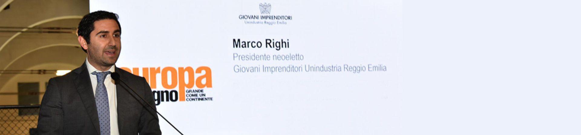 Marco Righi chairman of the Giovani Imprenditori group of Reggio Emilia | Flash Battery