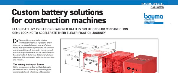 Custom Battery Solutions for construction machines | Flash Battery