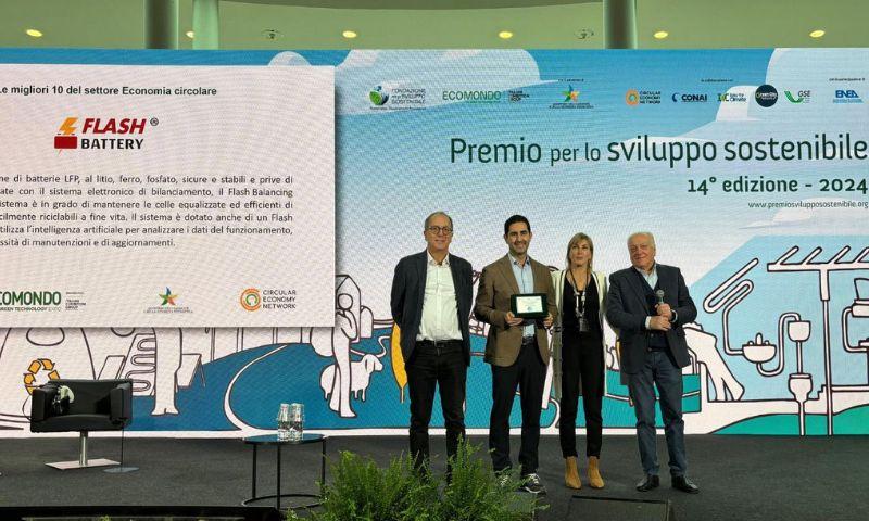 Flash Battery gehört zu den zukunftsfähigen Unternehmen, die den Preis für nachhaltige Entwicklung 2024 erhalten | Flash Battery