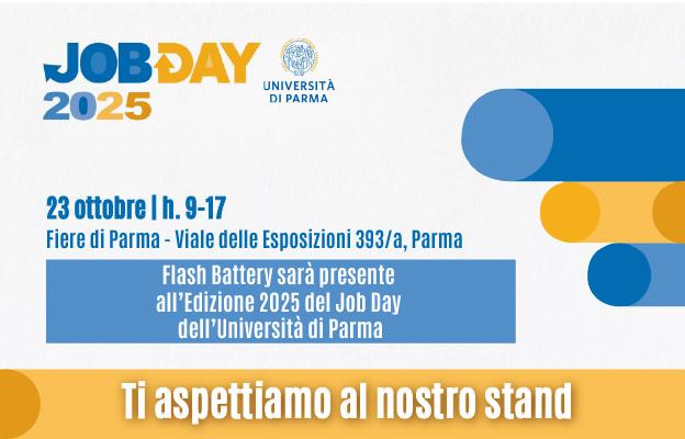 Flash Battery beim Job Day der Universität: Junge Menschen und Unternehmen aus der Region treffen sich an der Uni Parma | Flash Battery