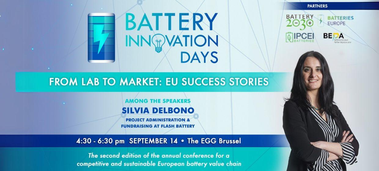 Flash Battery among the speakers at the second Battery Innovation Days conference | Flash Battery