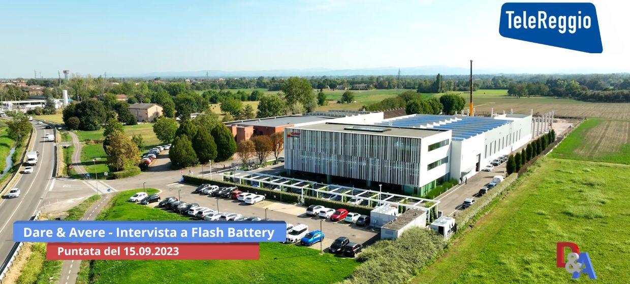 Dare & Avere: Flash Battery in der Sendung des lokalen Fernsehkanals Telereggio | Flash Battery