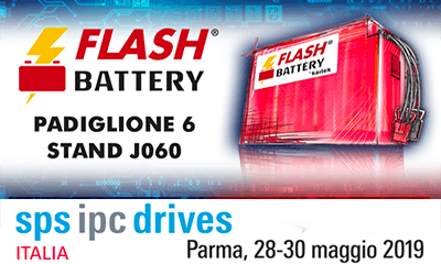 Le batterie al litio Flash Battery alla Fiera SPS di Parma | Flash Battery