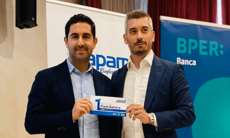 Flash Battery remporte le prix « Giovani imprenditori 2023 » de Lapam Confartigianato | Flash Battery