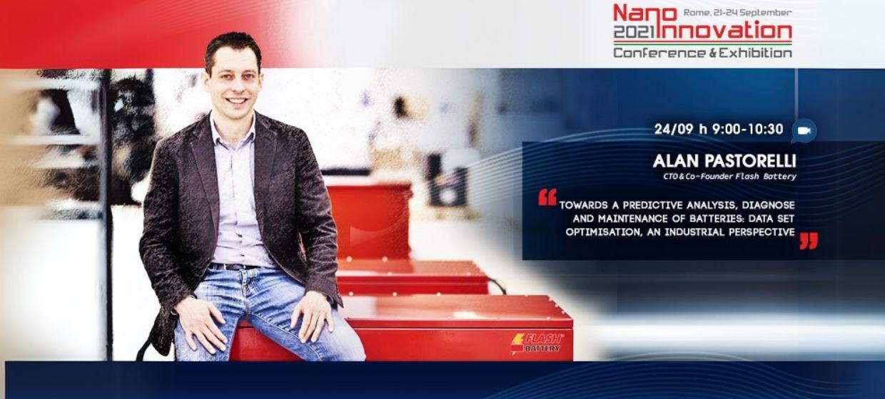 Analyse, diagnose und vorausschauende Wartung von batterien: Alan Pastorelli nimmt an der nano-innovation conference & exhibition 2021 teil | Flash Battery
