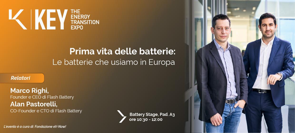 Flash Battery al KEY Energy 2026: panel sulla prima vita delle batterie e filiera europea | Flash Battery