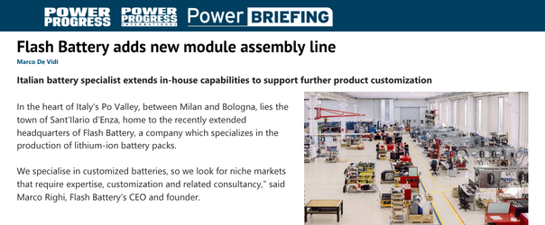 Flash Battery ajoute une nouvelle ligne d’assemblage de modules | Flash Battery