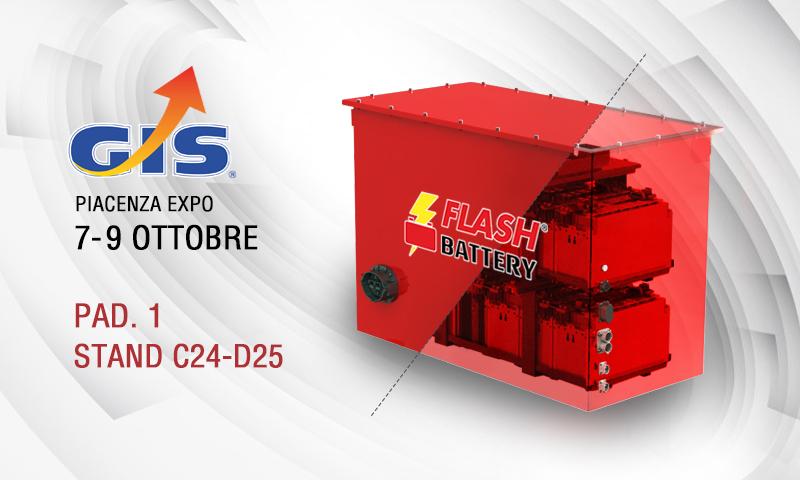 Batterie al litio e sollevamento: Flash Battery al Gis Expo 2021 | Flash Battery