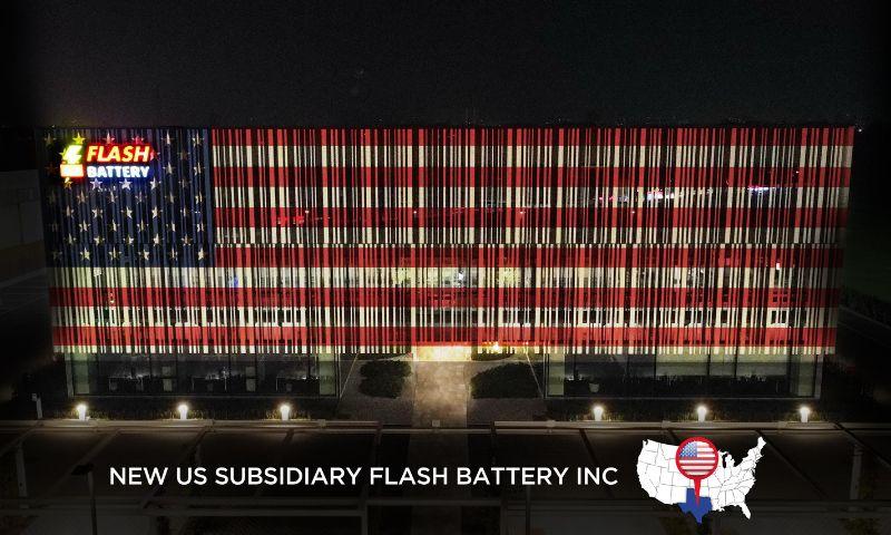 Flash Battery Italian lithium batteries land in the USA with a new operational site in Texas | Flash Battery