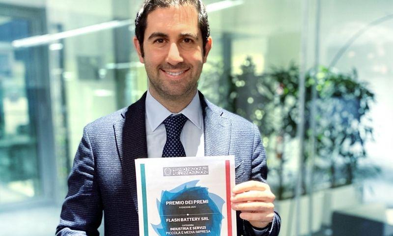 Il Premio dei Premi per l’innovazione consegnato a Flash Battery dal Presidente della Repubblica Italiana | Flash Battery