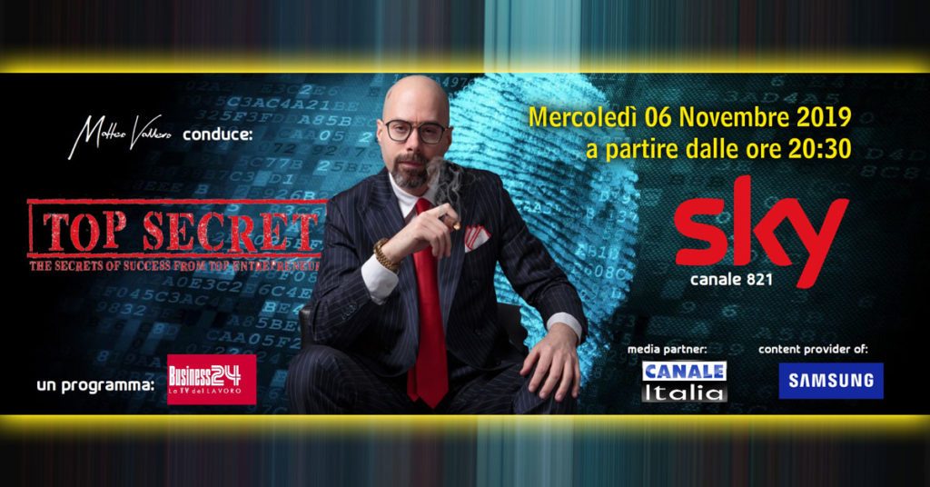 intervista marco righi a sky top secret