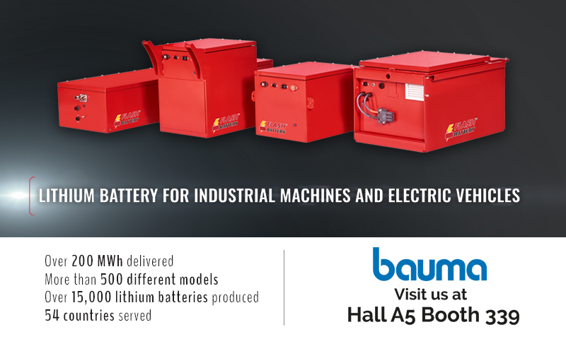 bauma 2022 Flash Battery espositore