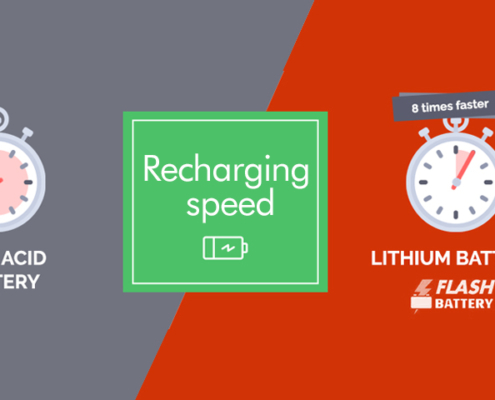 advantages lead lithium switching flash battery