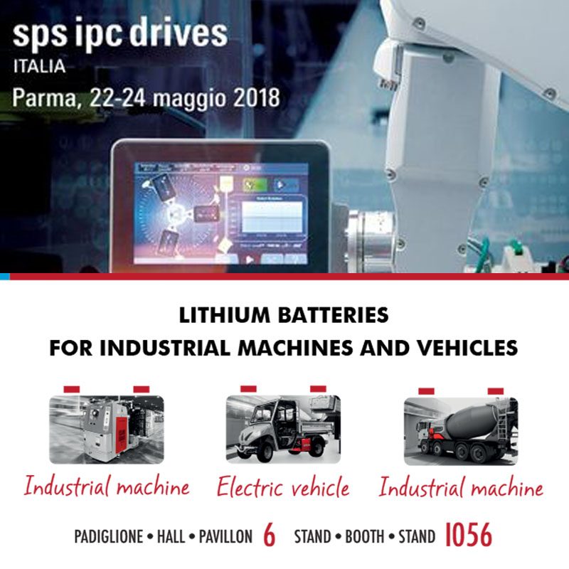 sps ipc drives parma 2020 and lithium battery flash battery