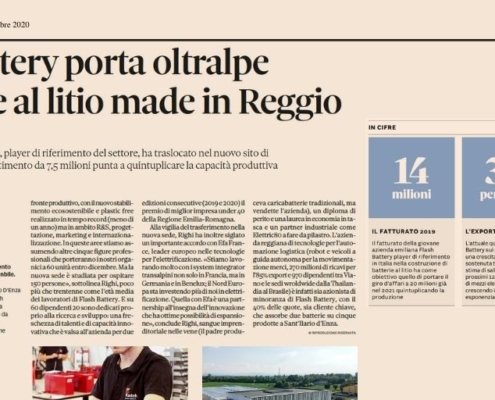 Il Sole 24 Ore - Lithium Batteries from italy