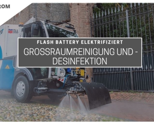 tce Flash Battery elektrifiziert Dulevo Straßenschwemmmaschine