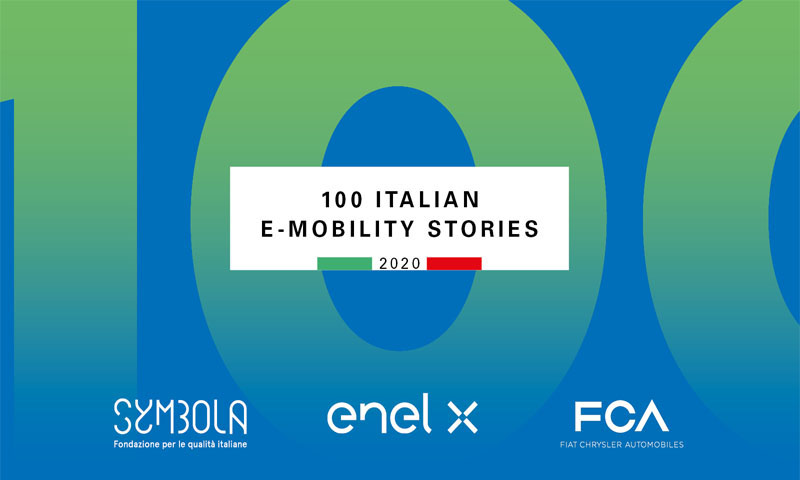 Flash Battery 100 Italian emobility stories symbola