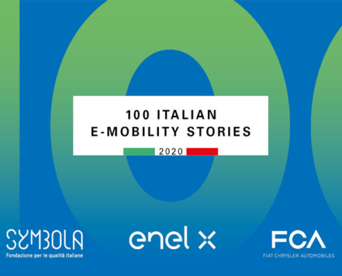 Flash Battery 100 Italian emobility stories symbola