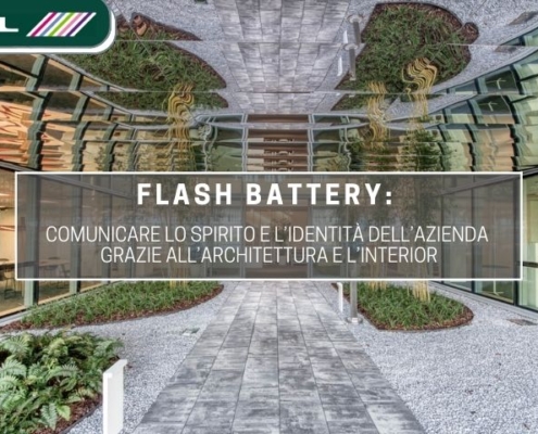 flash battery comunica l'identità aziendale grazie ad architettura e interior estel