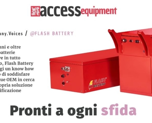 we are access equipment flash battery bereit für jede Herausforderung