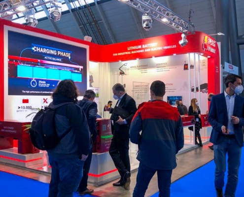 Flash Battery booth at The Battery Show Europe 2021