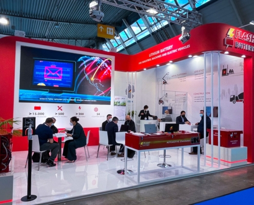 The Battery Show Europe 2021 Flash Battery booth