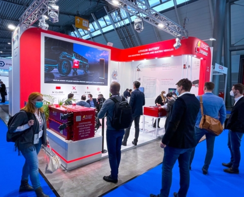 Flash Battery booth at The Battery Show Europe 2021