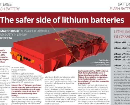 npp flash battery lato sicuro batterie litio