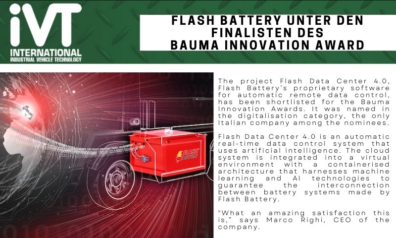 Ivt Flash Battery unter den Finalisten des Bauma Innovation Award