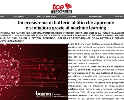 TCE a lithium battery ecosystem