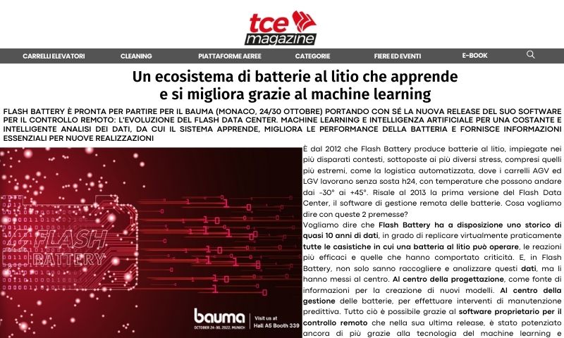 TCE a lithium battery ecosystem