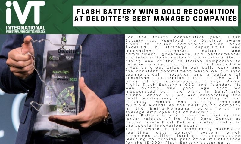 ivt international flash battery wins gold recognition deloitte best managed companies