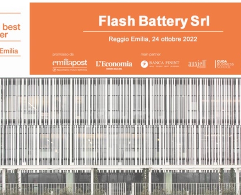 flash battery 1000 best performer company Reggio Emilia award ItalyPost