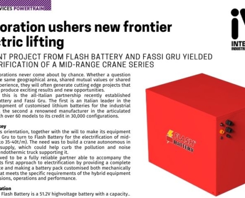 ivt international flash battery fassi gru collaboration ushers new frontier in electric lifting