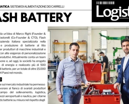 logistica news flash battery lithium batteries for powering AGVs LGVs