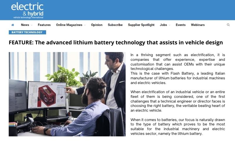 Electric Hybrid advanced lithium battery technology