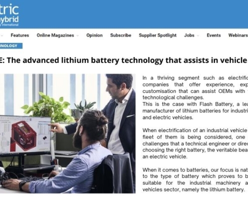 Electric Hybrid technologie avancée batteries lithium
