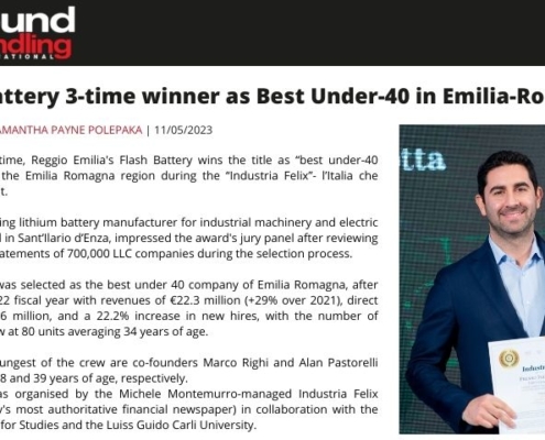 ghi flash battery winner best under 40 company emilia romagna