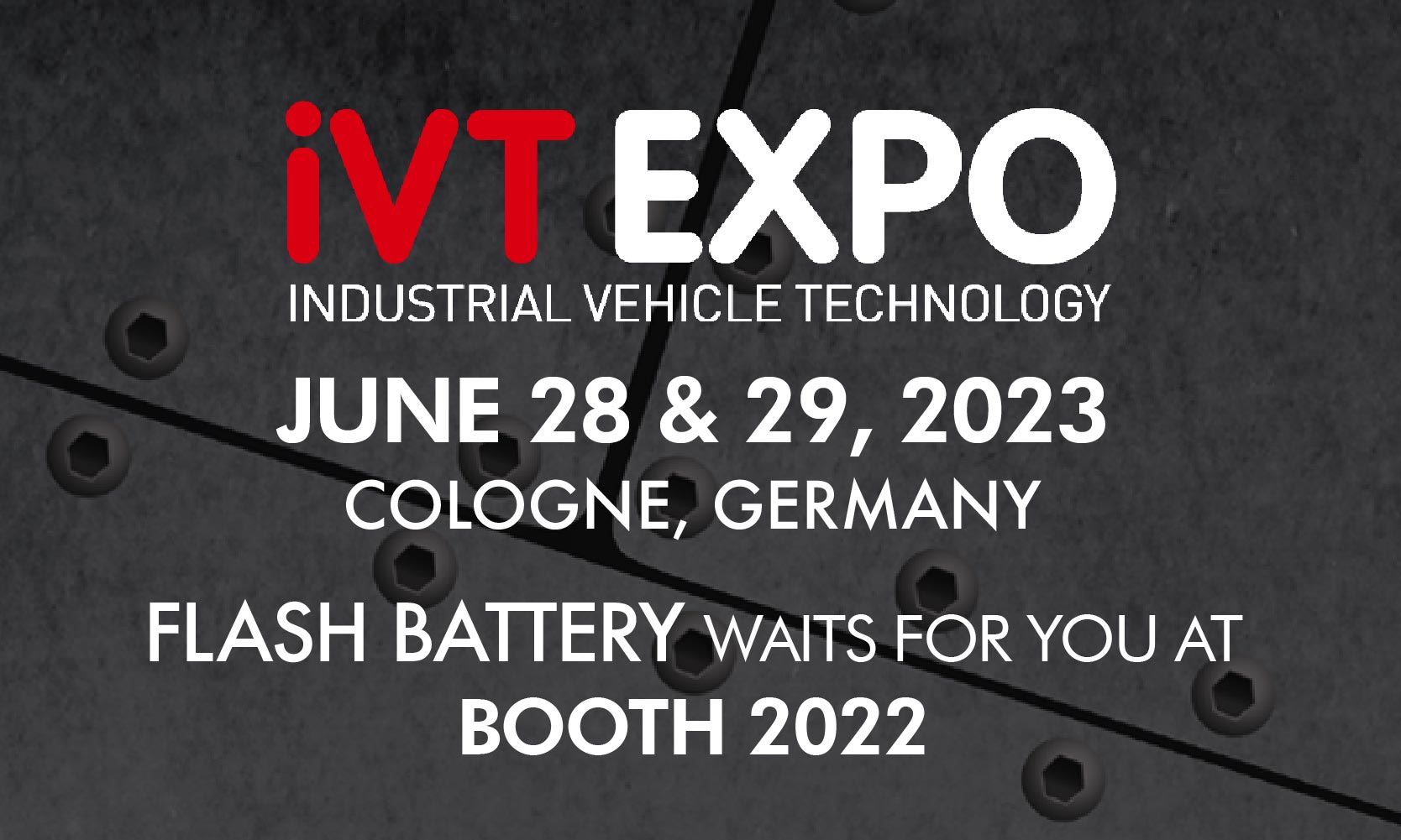 Flash Battery exhibitor at IVT expo 