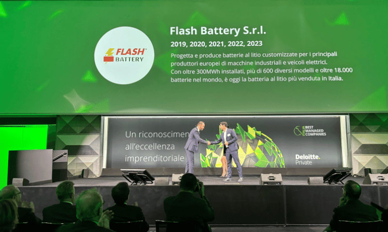Auszeichnung Deloitte best managed company 2023 flash battery