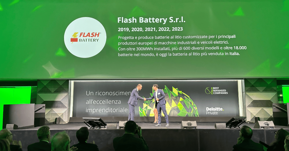 Deloitte best managed company award 2023 flash battery